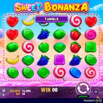 BoomerangBet - Sweet Bonanza Slot - Kaskados ir daugikliai