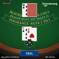 BoomerangBet - Blackjack - Protingi sprendimai